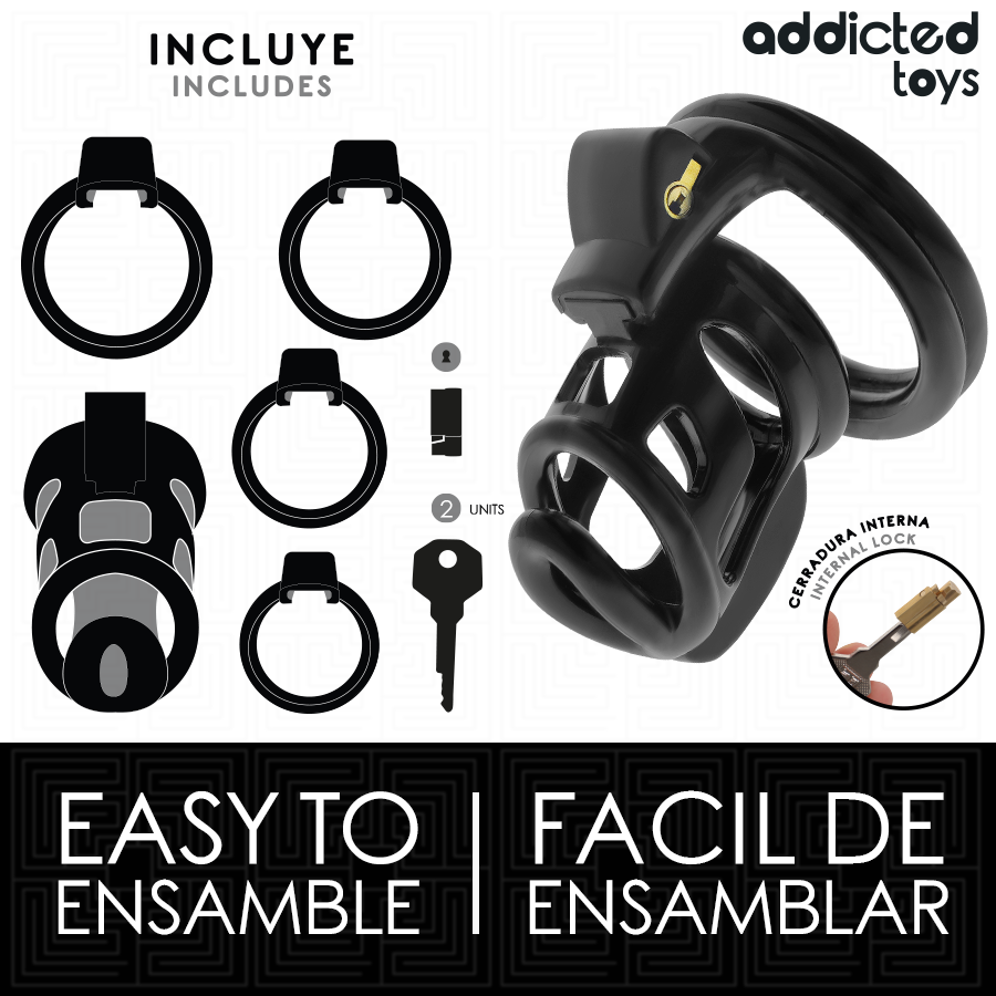Cage de Chasteté Locked Gilden Cage Métallique - Addicted Toys