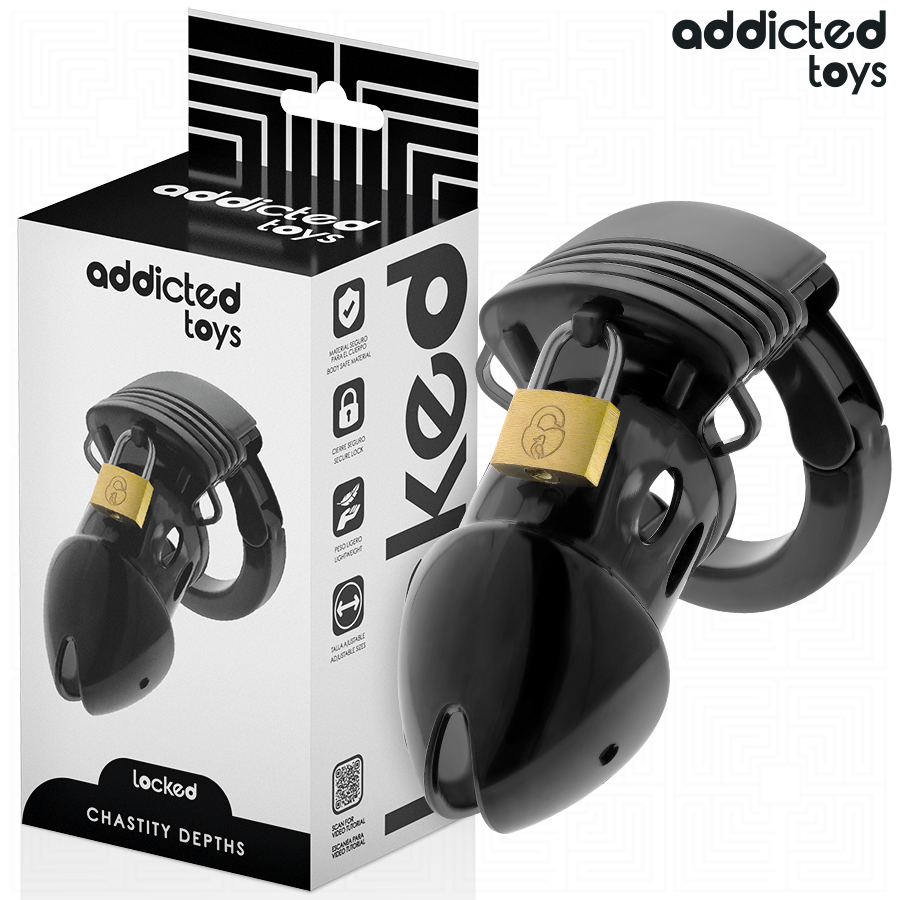 Cage de Chasteté Locked Réglable 7,5cm - Addicted Toys