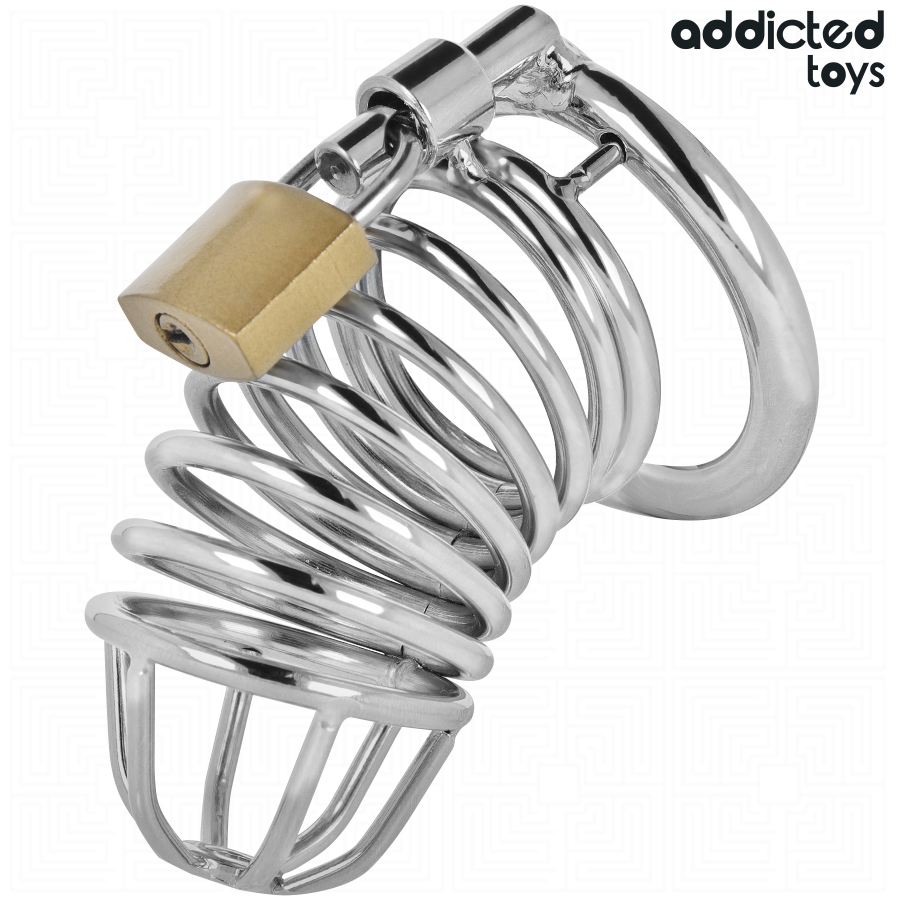 Cage de Chasteté Iron Cell Métal Taille M - Addicted Toys
