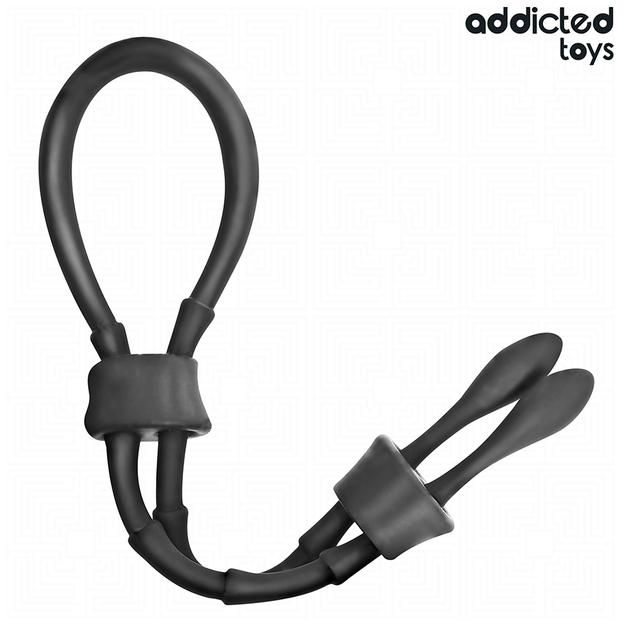 Cockring Réglable Corde Silicone - Addicted Toys