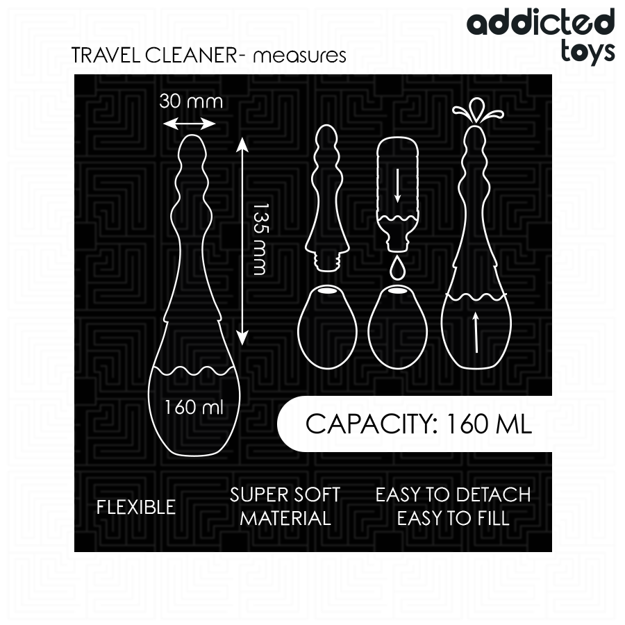 Nettoyeur Intime de Voyage Modèle 4 - Addicted Toys