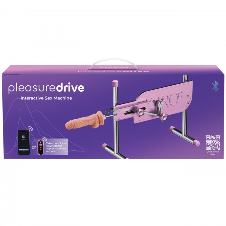 Sex Machine Connectée PleasureDrive avec Gode - Kiiroo