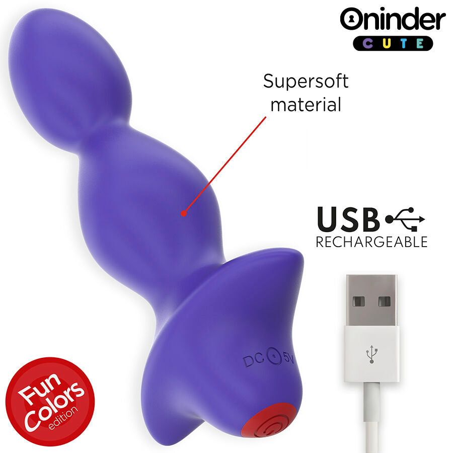 Plug Anal Vibrant Connecté Oninder Cute Violet - Oninder