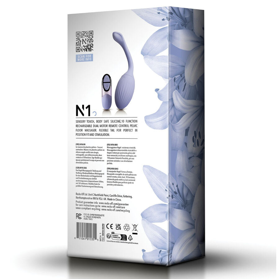 NIYA - Masseur Pelvien Kegel Vibrant avec Télécommande N1
