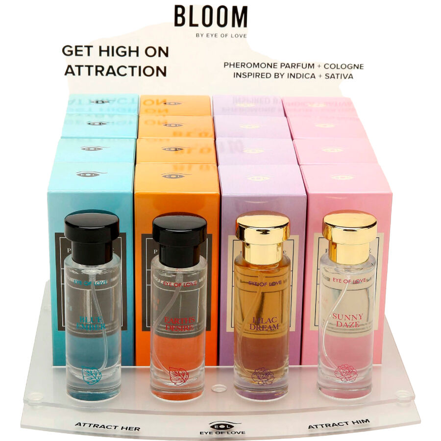Présentoir Parfums Phéromones Bloom Collection - Eye of Love - EYE OF LOVE