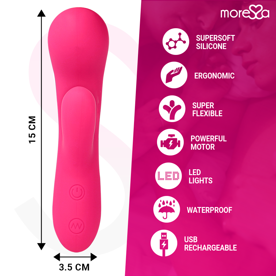 Vibromasseur rechargeable Jerry en silicone premium - Moressa - MORESSA