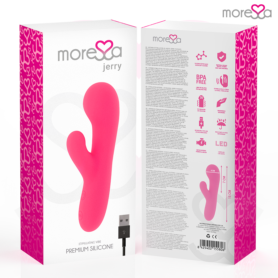 Vibromasseur rechargeable Jerry en silicone premium - Moressa - MORESSA