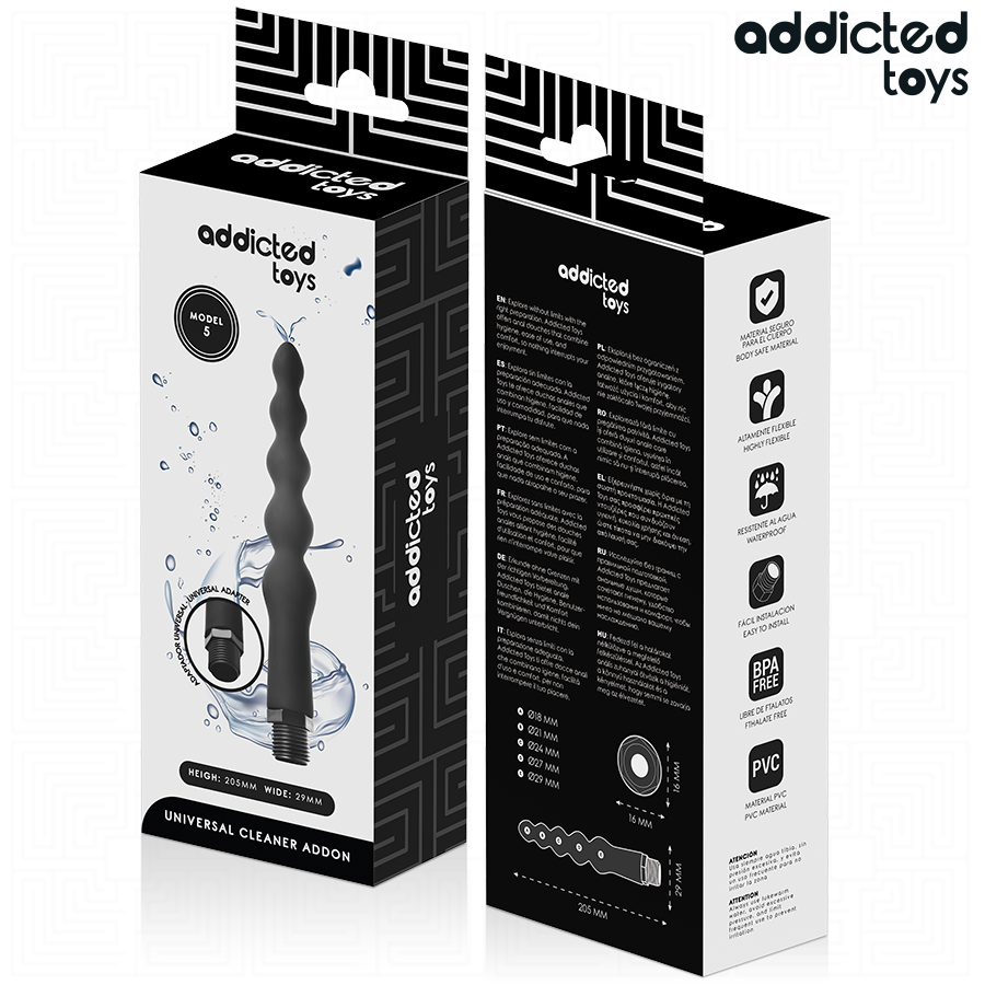 Nettoyeur Anal avec Adaptateur Universel Modèle 5 - Addicted