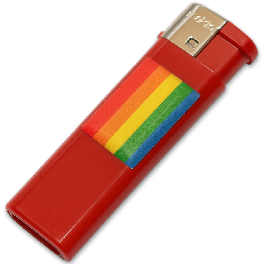 Briquet rouge avec drapeau LGBT - Pride - PRIDE