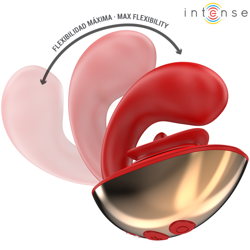 Stimulateur Double Mariah Forme U Rouge - Intense