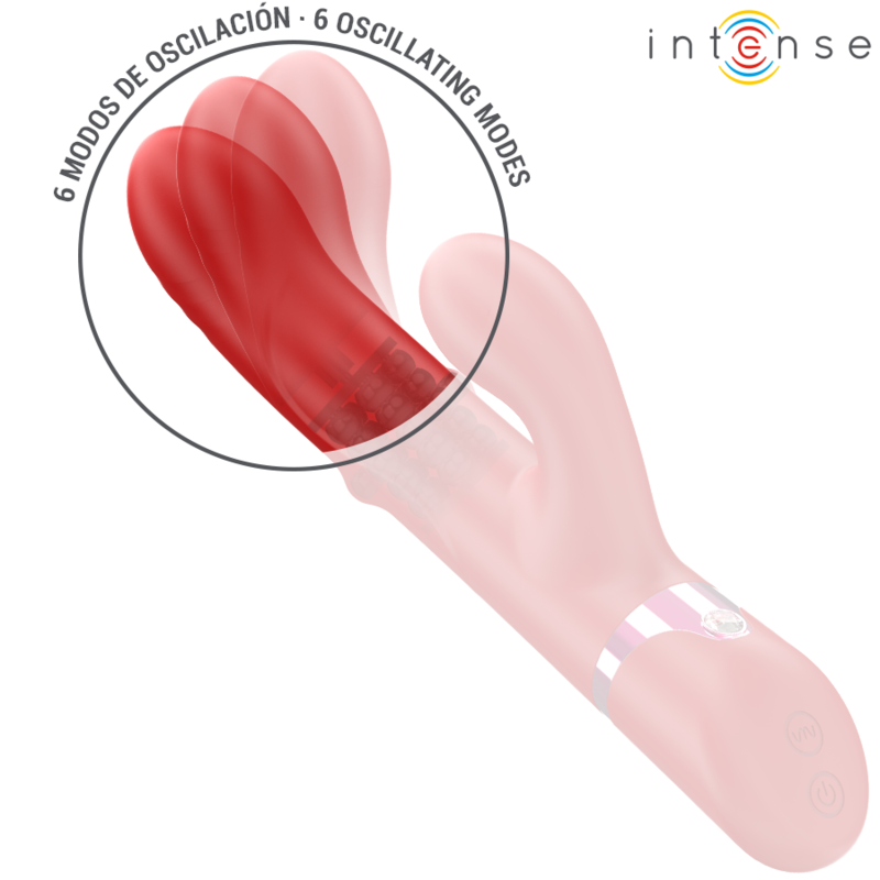 Vibrateur LELE Multifonction Rotatif Oscillant Rouge - Intense
