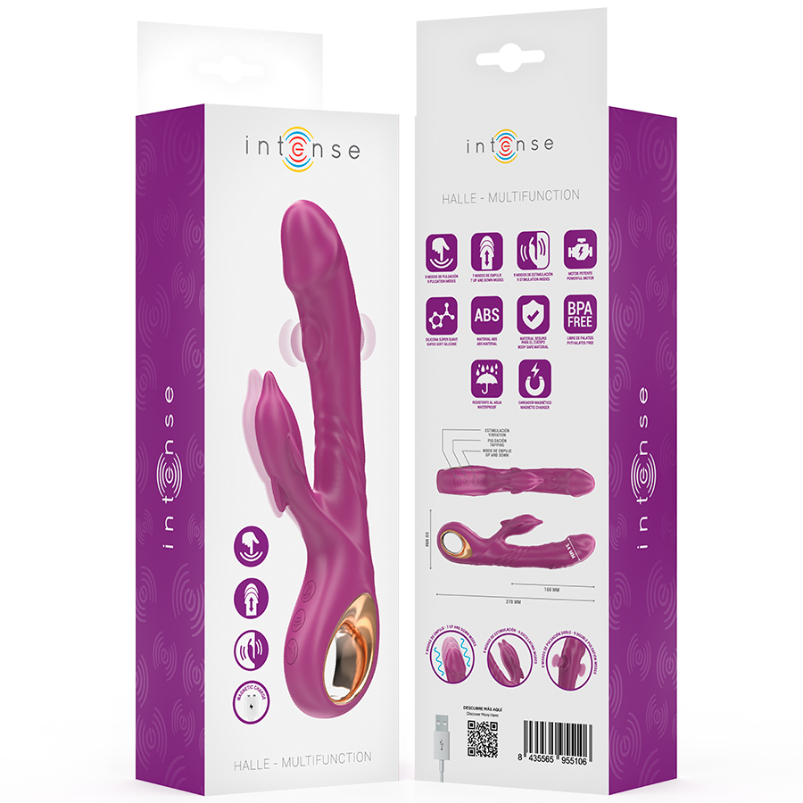 Vibrateur Stimulateur Halle Dauphin Violet - Intense