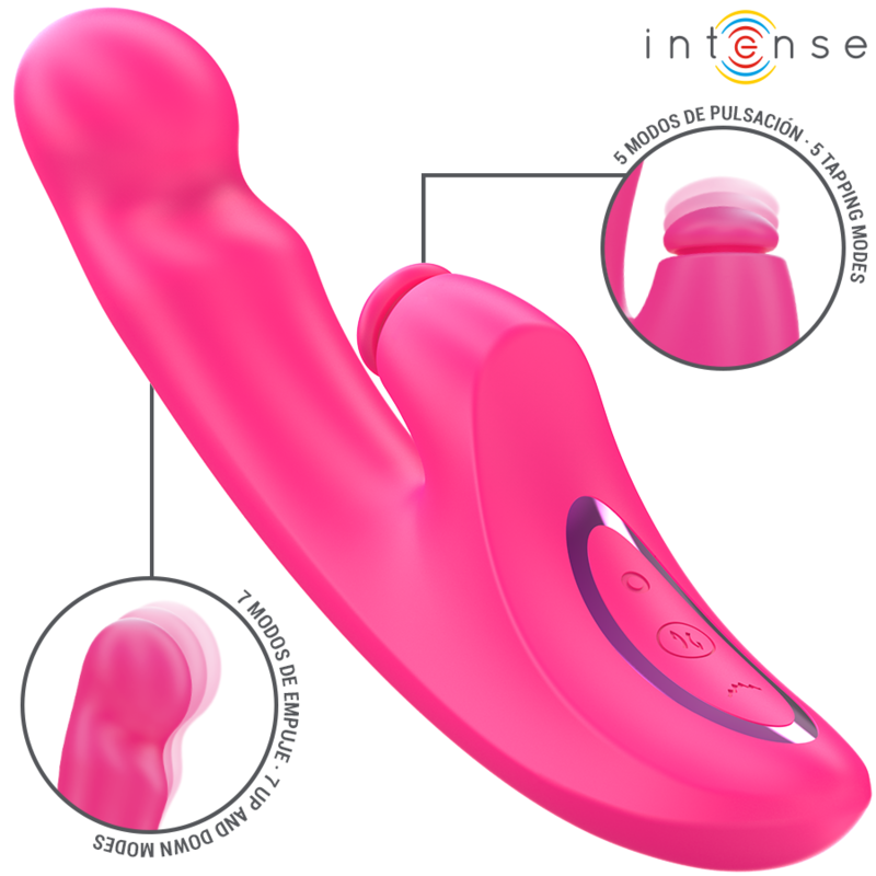 Vibromasseur Multifonction EMI 3 en 1 Rose - Intense