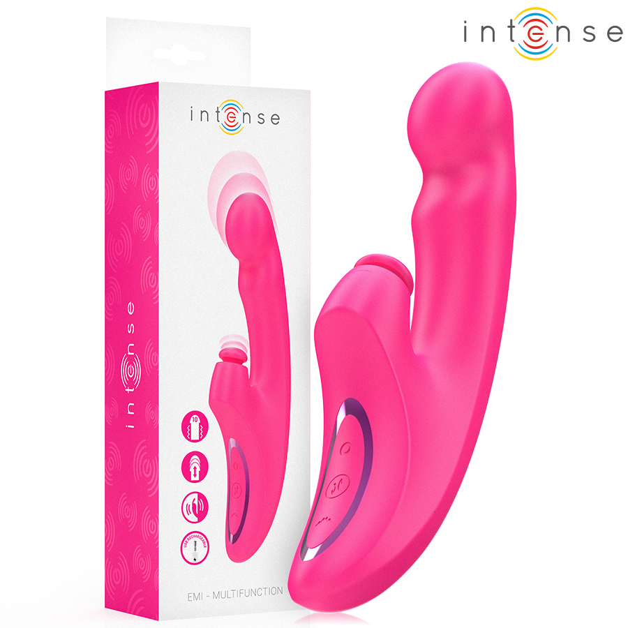 Vibromasseur Multifonction EMI 3 en 1 Rose - Intense