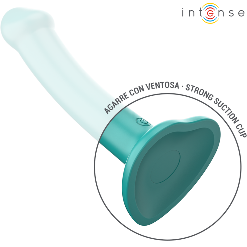 Vibromasseur Katie avec Ventouse 10 Vibrations Bleu - Intense