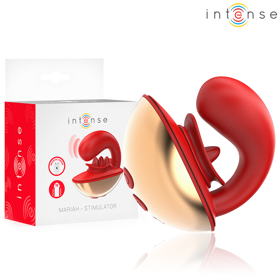 Stimulateur Double Mariah Forme U Rouge - Intense