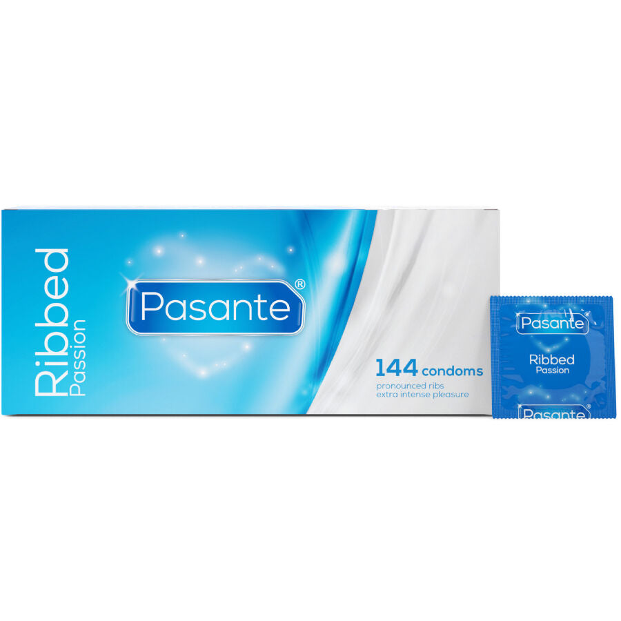 Préservatifs Côtelés Passion Boîte 144 Unités - Pasante - PASANTE