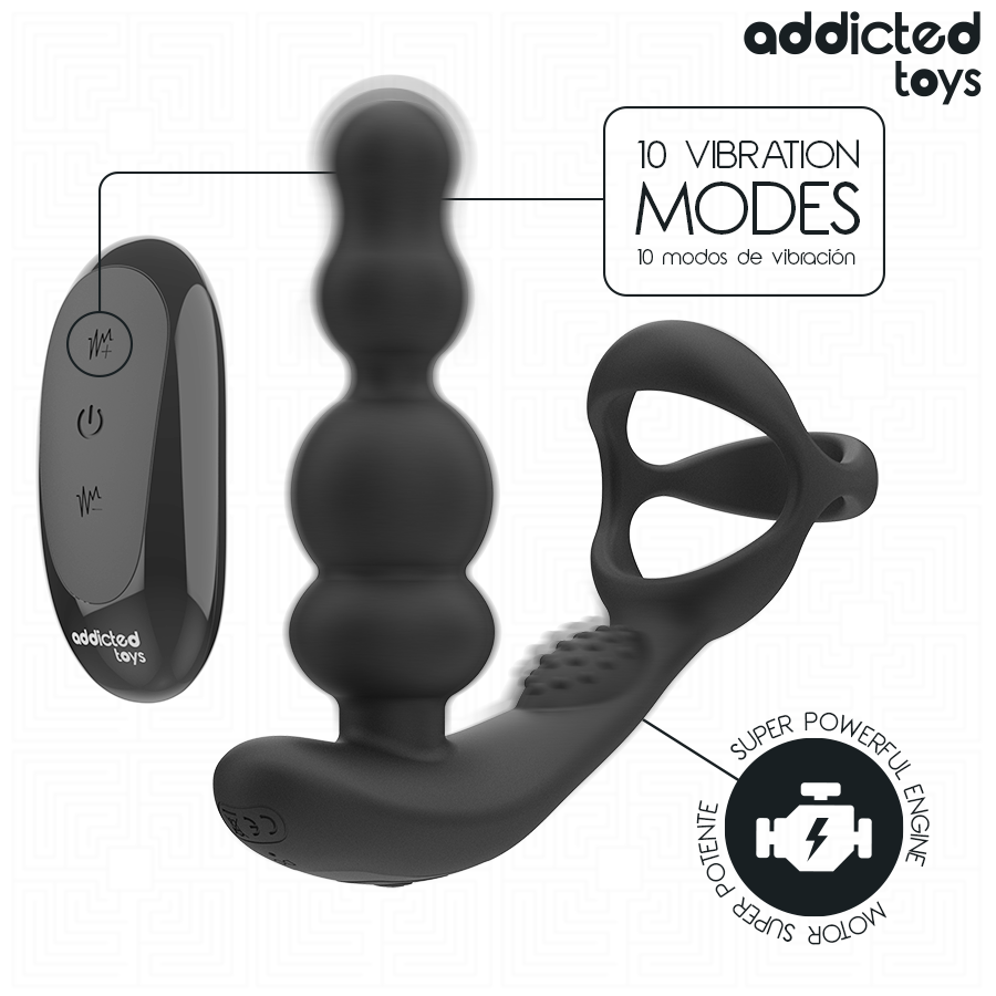 Masseur Prostate Rotatif Télécommandé - Addicted Toys