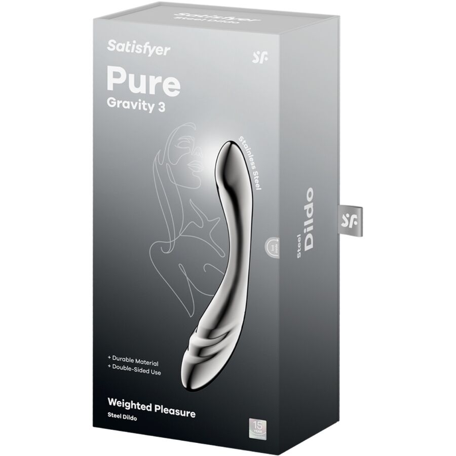 Godemichet Pure Gravity 3 Double Extrémité - Satisfyer