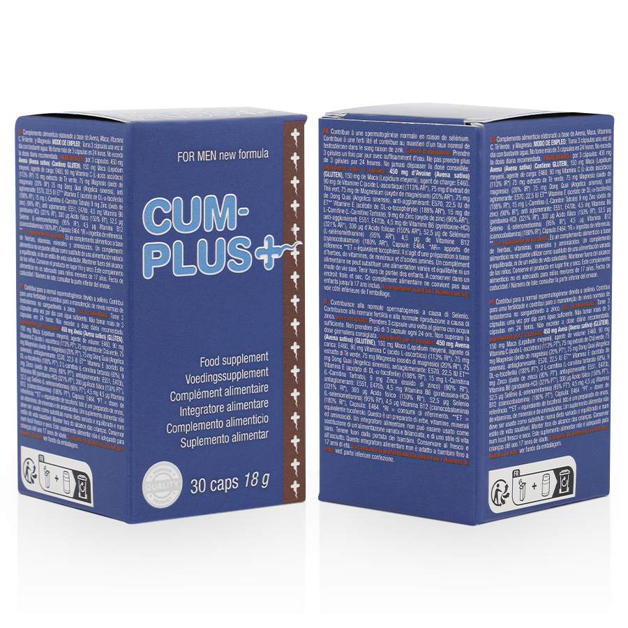 Cobeco Pharma - Gélules pour améliorer quantité sperme Cum plus - 30 gélules