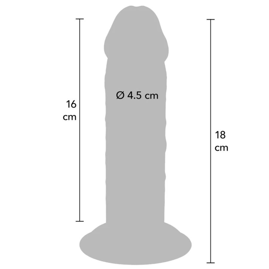 Godemiché Get Real Deluxe Extra-Épais 18cm - ToyJoy