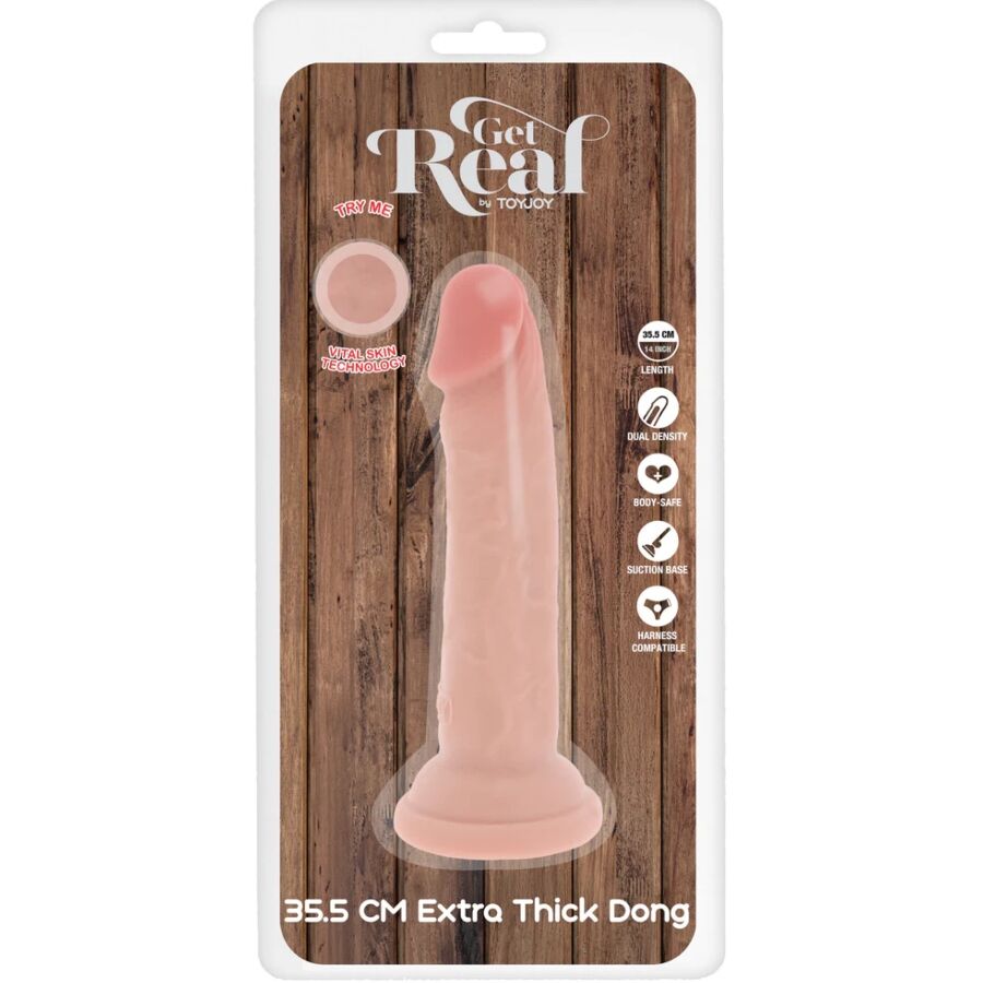 Godemiché Get Real Deluxe Extra-Épais 35,5cm - ToyJoy