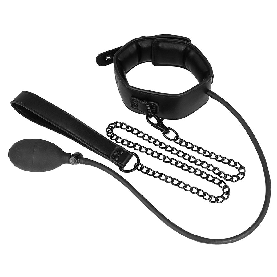 Collier BDSM Gonflable avec Chaîne - Fetish Submissive - FETISH SUBMISSIVE BONDAGE