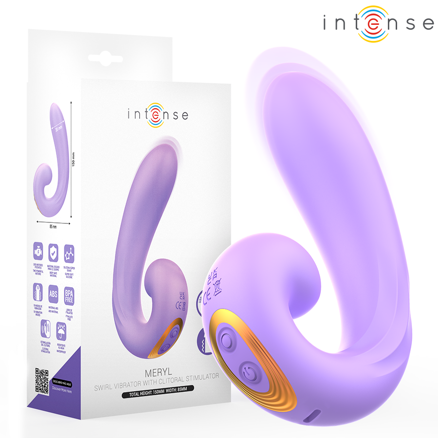 Stimulateur Clitoridien Meryl Double Vibration - Intense
