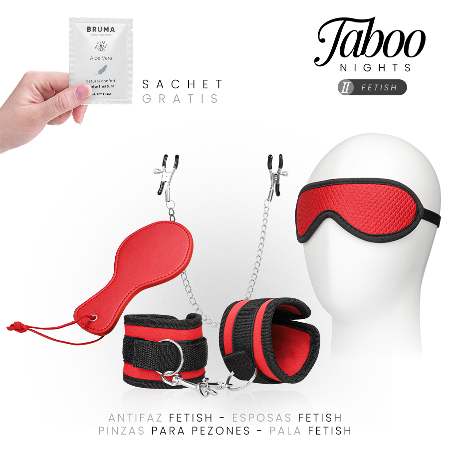 Coffret BDSM Taboo Nights 2 Fetish 5 accessoires - Kink - TABOO NIGHTS