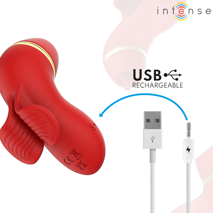 Stimulateur Clitoridien Patty 4 Têtes Interchangeables - Intense