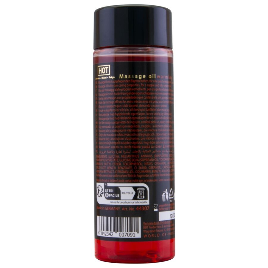Huile de Massage Chauffante HOT 100ml - HOT
