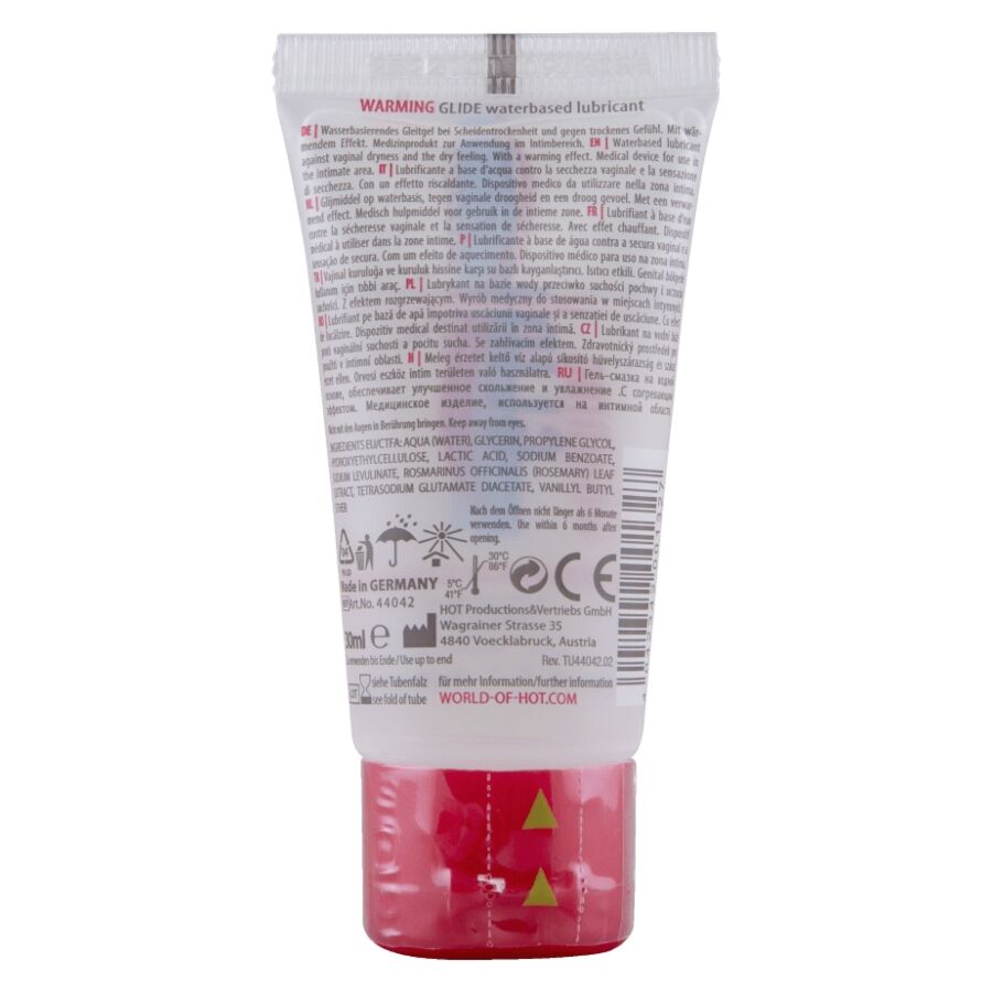 Lubrifiant Chauffant à Base d'Eau Hot Format Voyage 30ml