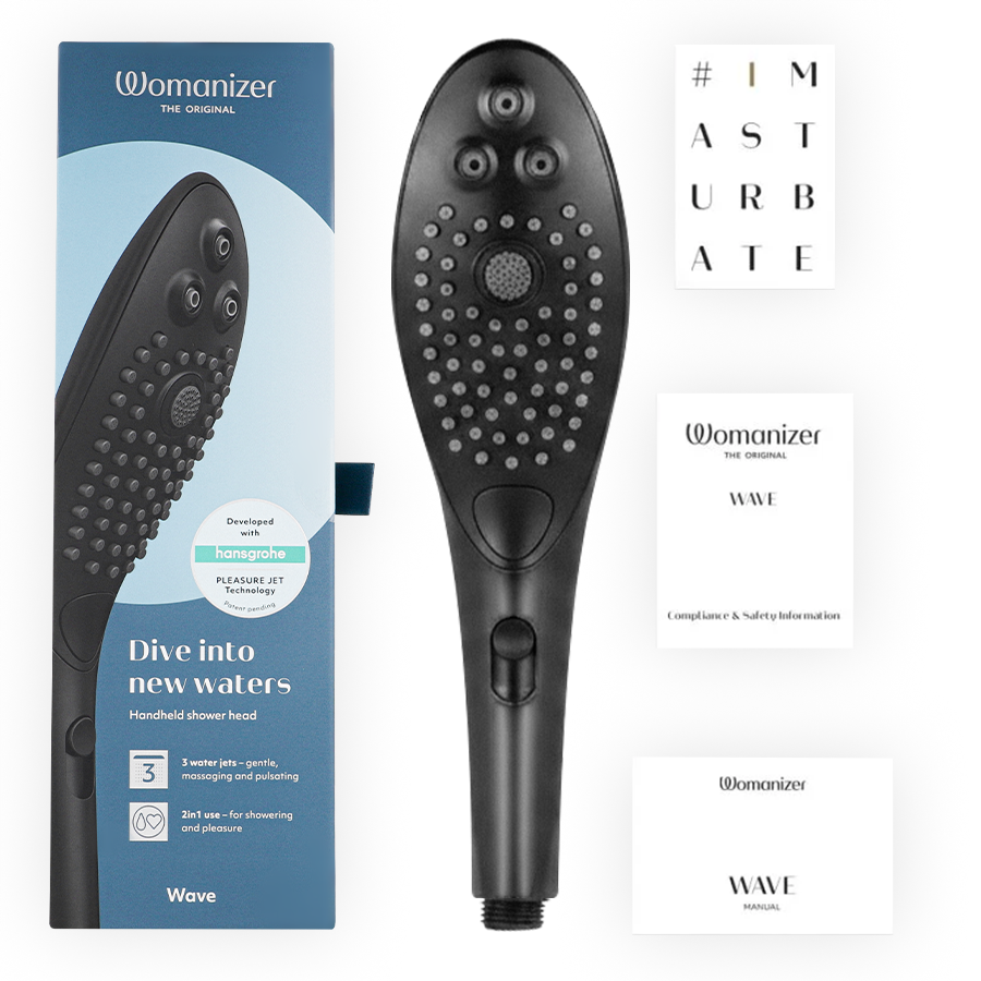 Pommeau de Douche Stimulant Wave Noir - Womanizer