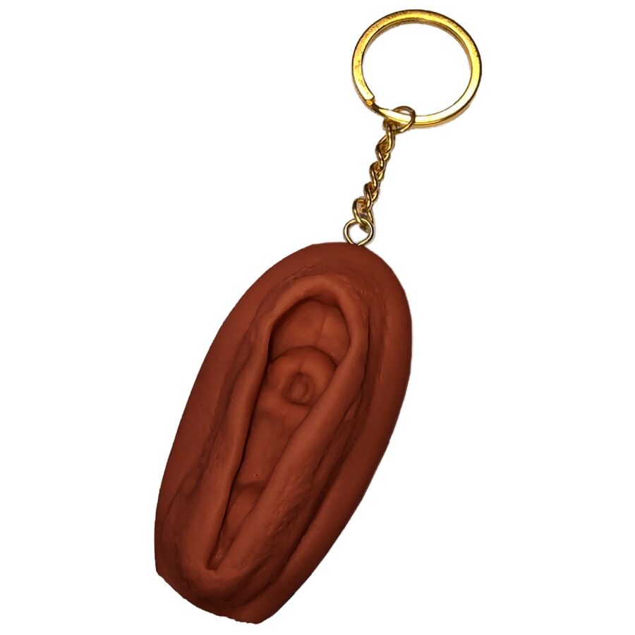 Porte-clés Fantaisie Vagin Ton Foncé - Diablo Picante