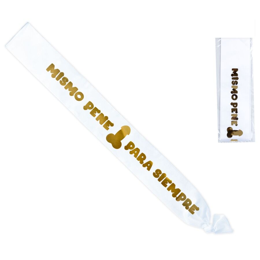 Écharpe Festive Metallic Penis White Band - Diablo Picante