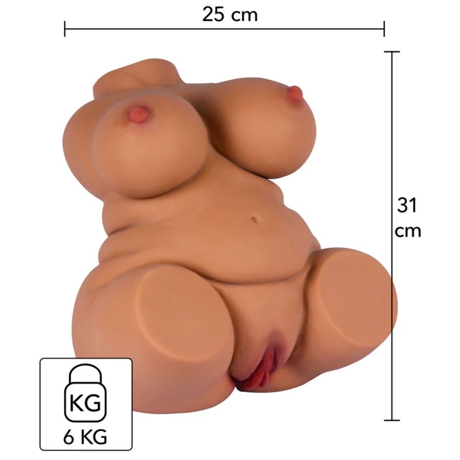 Masturbateur Torse Féminin Fat Fuck Queen 6kg - Hidden Desire - HIDDEN DESIRE