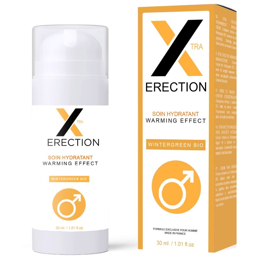 Crème Érectile X Erection à Effet Chauffant 40ml - RUF - RUF