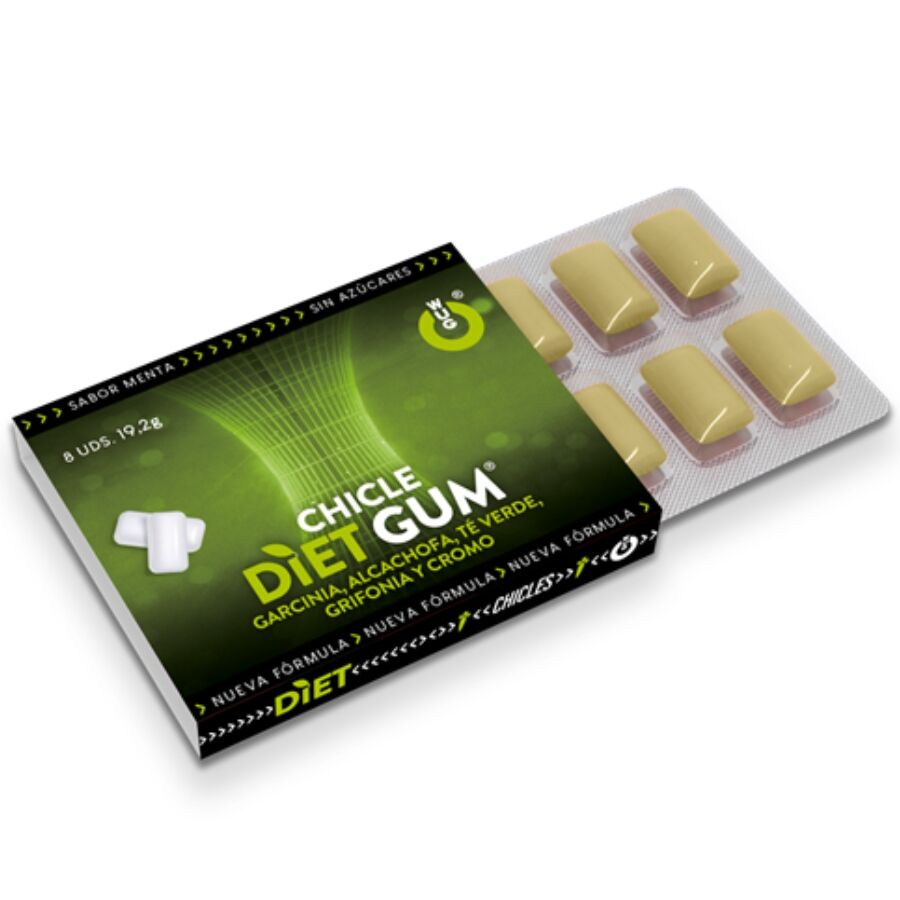 Gommes Coupe-Faim WUG Diet 8 Unités - Contrôle Naturel - WUG GUM
