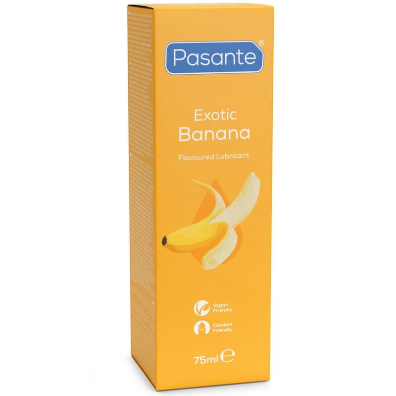 Lubrifiant Aromatisé Banane à Base d'Eau 75ml - Pasante