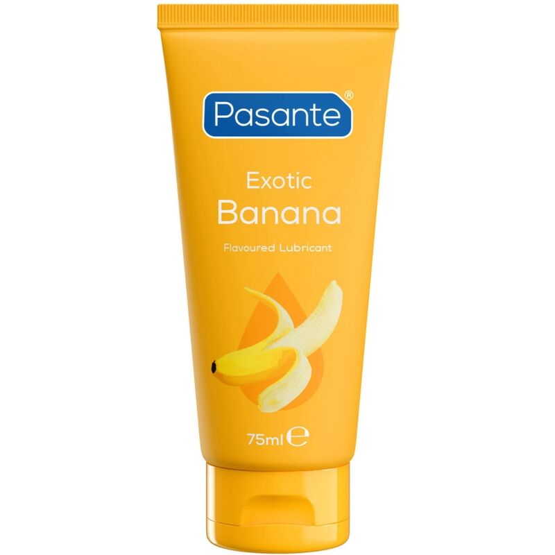 Lubrifiant Aromatisé Banane à Base d'Eau 75ml - Pasante