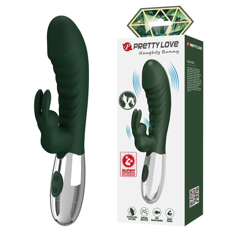 Vibromasseur Lapin Pretty Love Naughty Bunny 30 Fonctions - High Tech