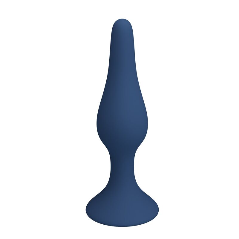 MR PLAY - PLUG ANAL FIN EN SILICONE BLEU TAILLE S