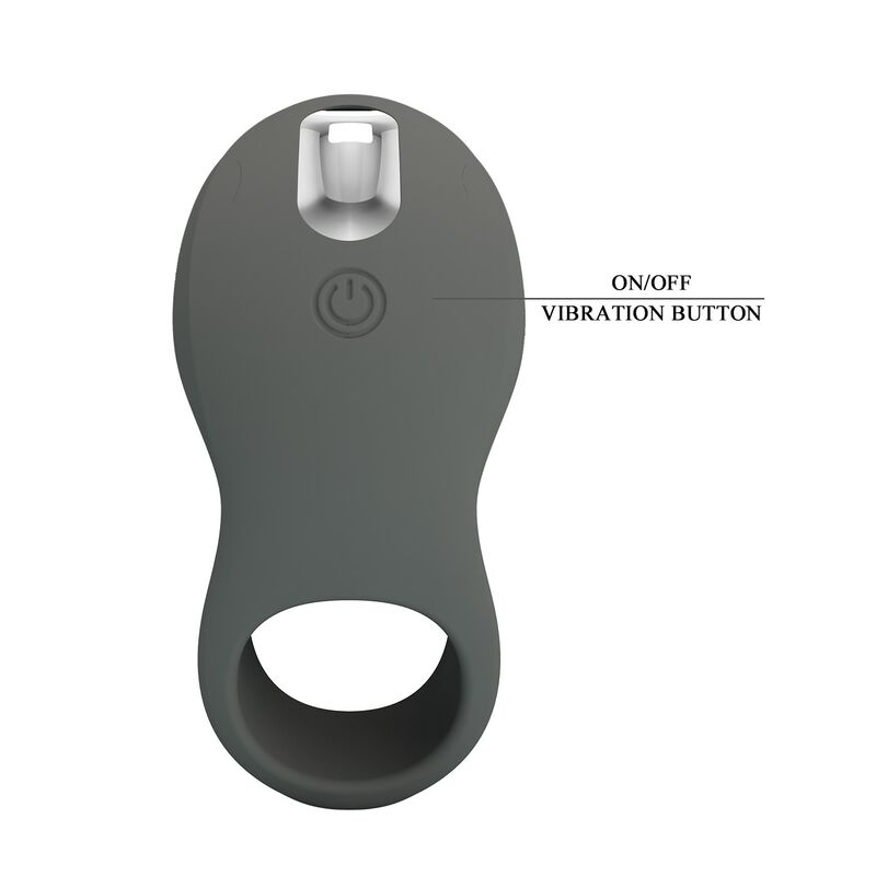 PRETTY LOVE - ANNEAU VIBRANT RECHARGEABLE AVEC DOUBLE STIMULATEUR
