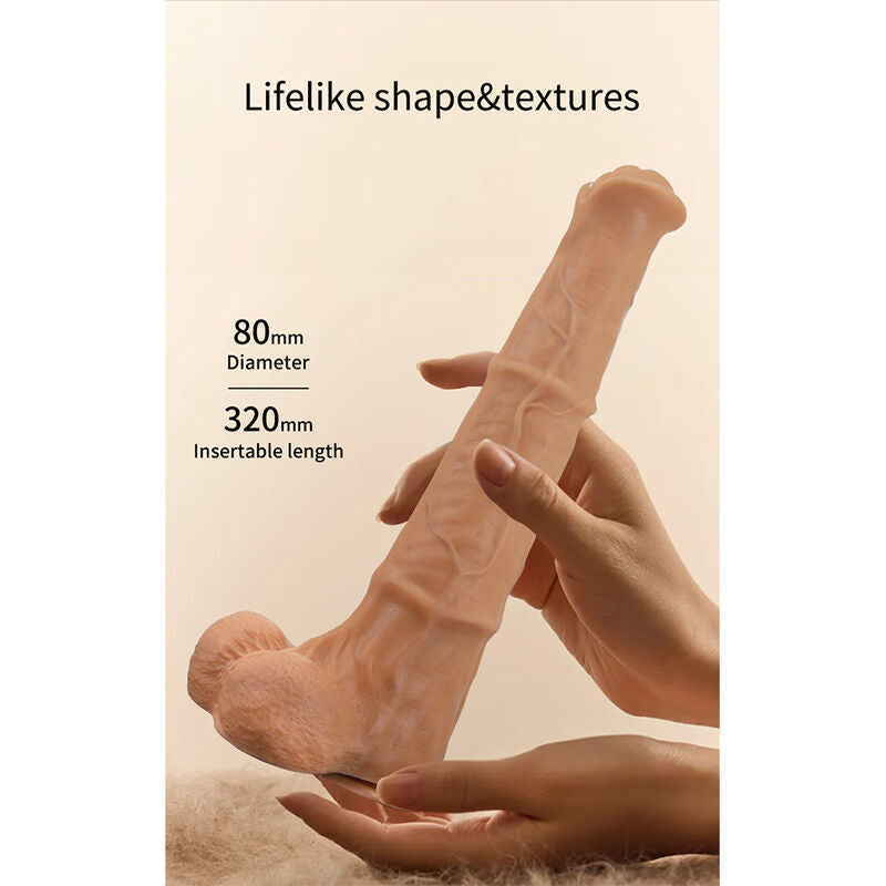 PRETTY LOVE - BENOIT GODEMICHET RÉALISTE TOUCHER DOUX AVEC PEAU GLISSANTE 38,5 CM NATUREL