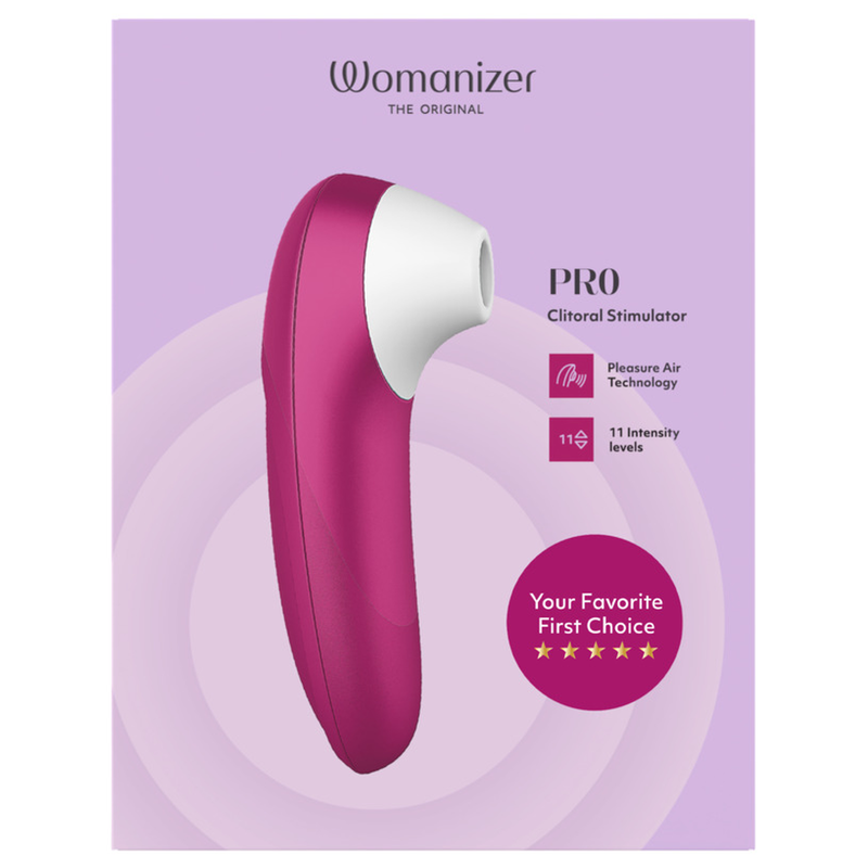 Womanizer Pro Stimulateur Clitoridien à Succion 11 Niveaux Rose