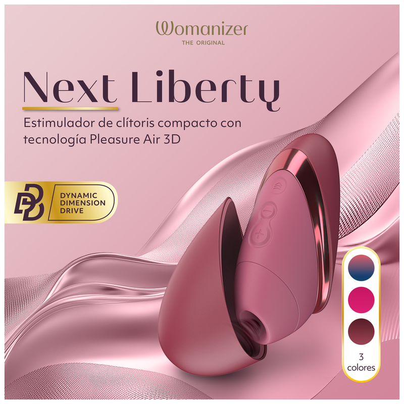 WOMANIZER - STIMULATEUR CLITORIAL 3D NEXT LIBERTY BORDEAUX