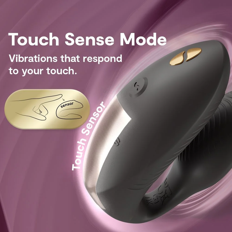 WE-VIBE - CHORUS PRO VIBRATEUR PREMIUM POUR COUPLES NOIR SATINÉ