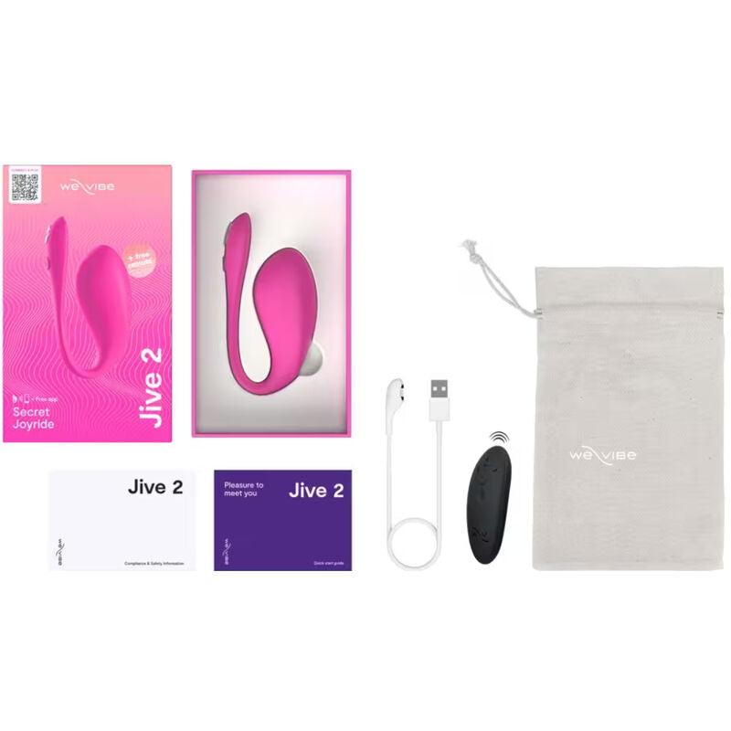 WE-VIBE - JIVE 2 VIBRATEUR ŒUF PORTABLE ROSE ÉLECTRIQUE
