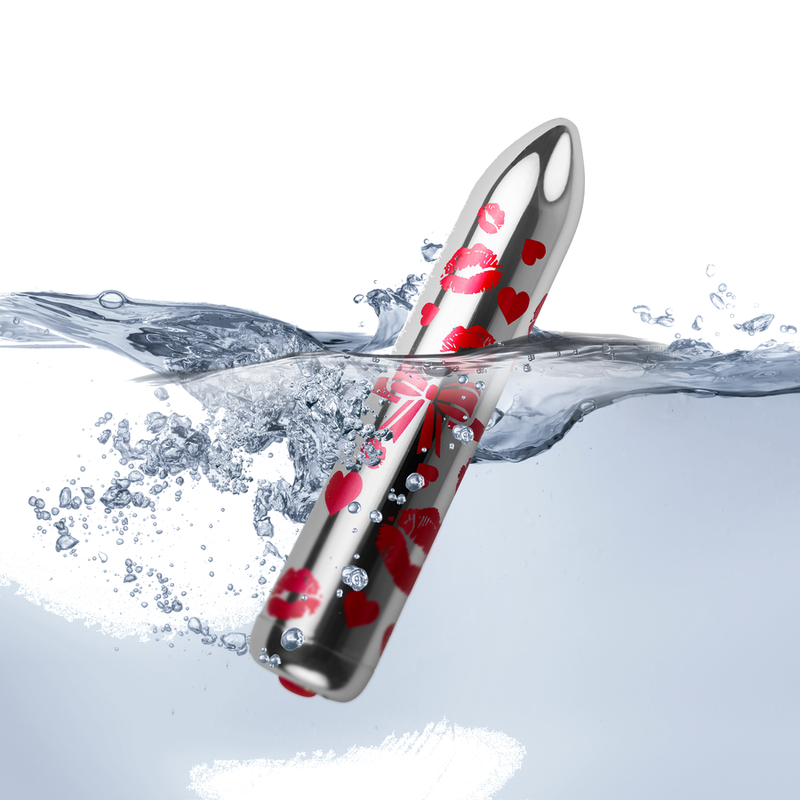 ROCKS-OFF - GIFTING LOVE MINI VIBRATEUR BULLET RECHARGEABLE AVEC 16 FONCTIONS ARGENT