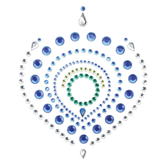 Bijoux Indiscrets - Cache Seins Flamboyant Bleu & Vert